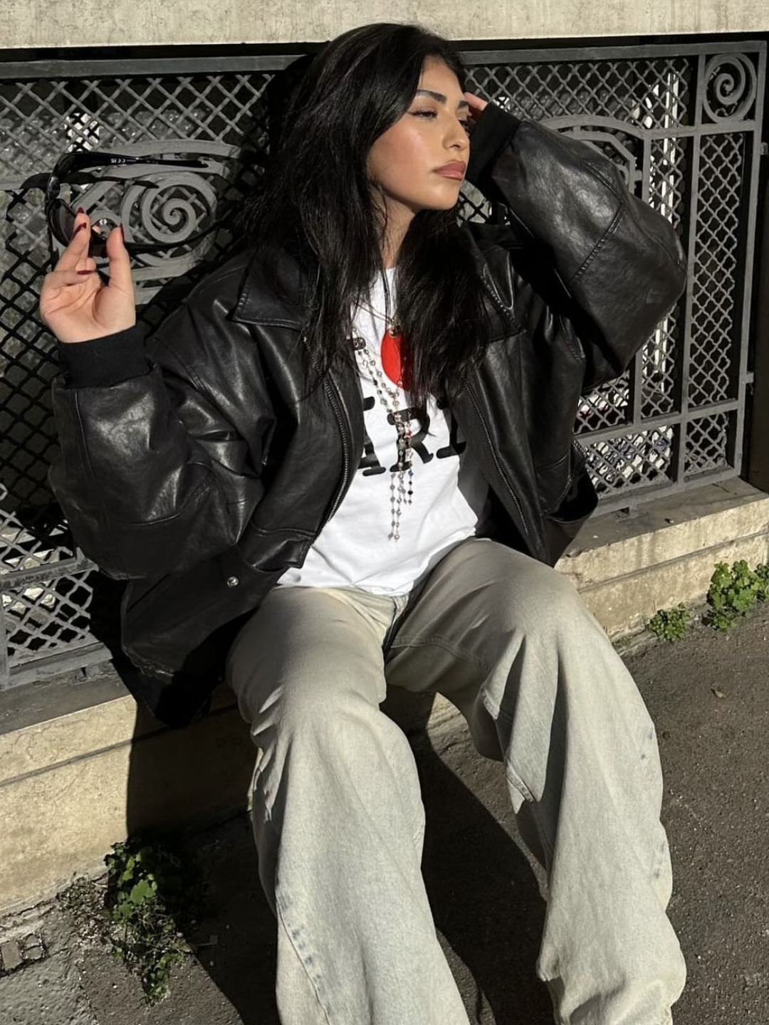Honda Motorcycle Piping Leather Jacket Black, Supreme x Vanson Leathers Cordura Cotton Jacket Denim - 25SS 착용 스타일 - 2