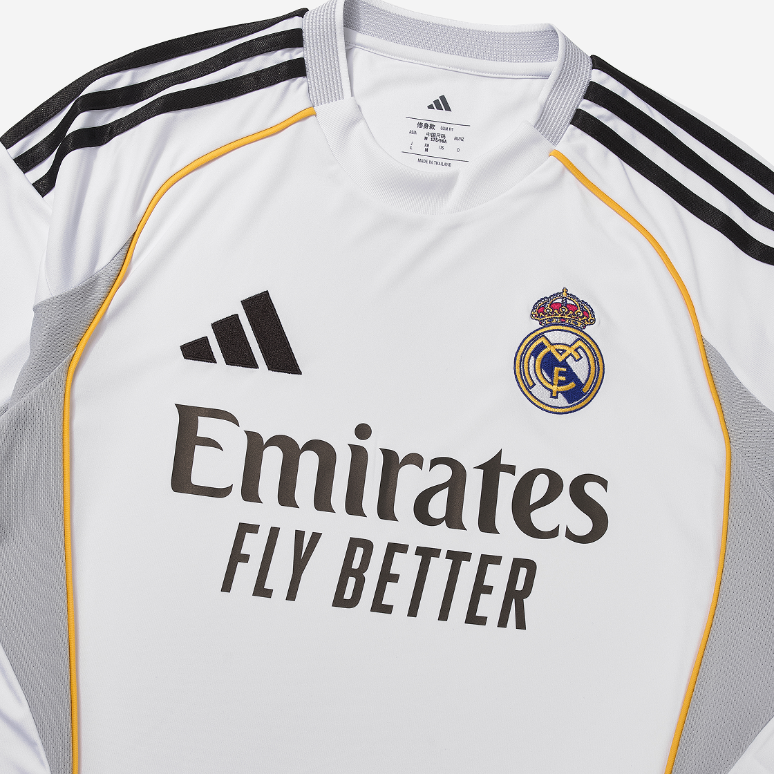 아디다스 레알 마드리드 2025/26 홈 저지 화이트 - US 사이즈 (논 마킹 버전)(Adidas Real Madrid 2025/26 Home Jersey White - US Sizing (Non Marking Ver.)) - 3