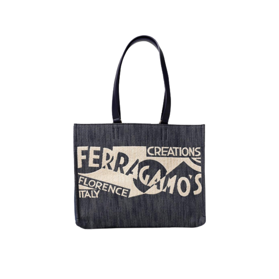 219406-773820 Ferragamo Logo Large Tote Bag Black