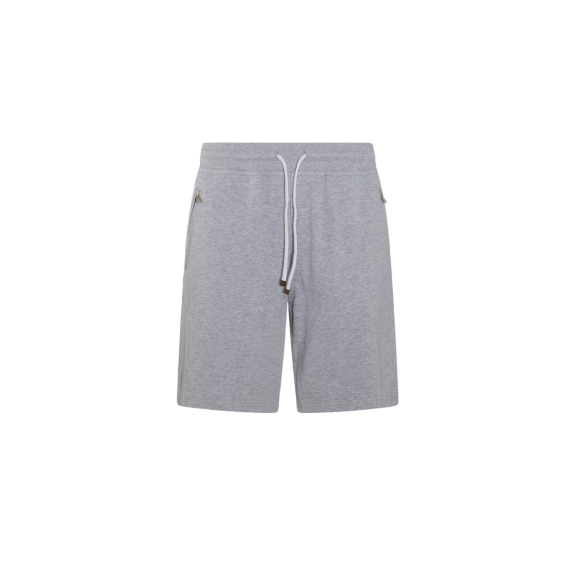 M0T353242G-C9300 Brunello Cucinelli Cotton Blend Shorts Light Grey