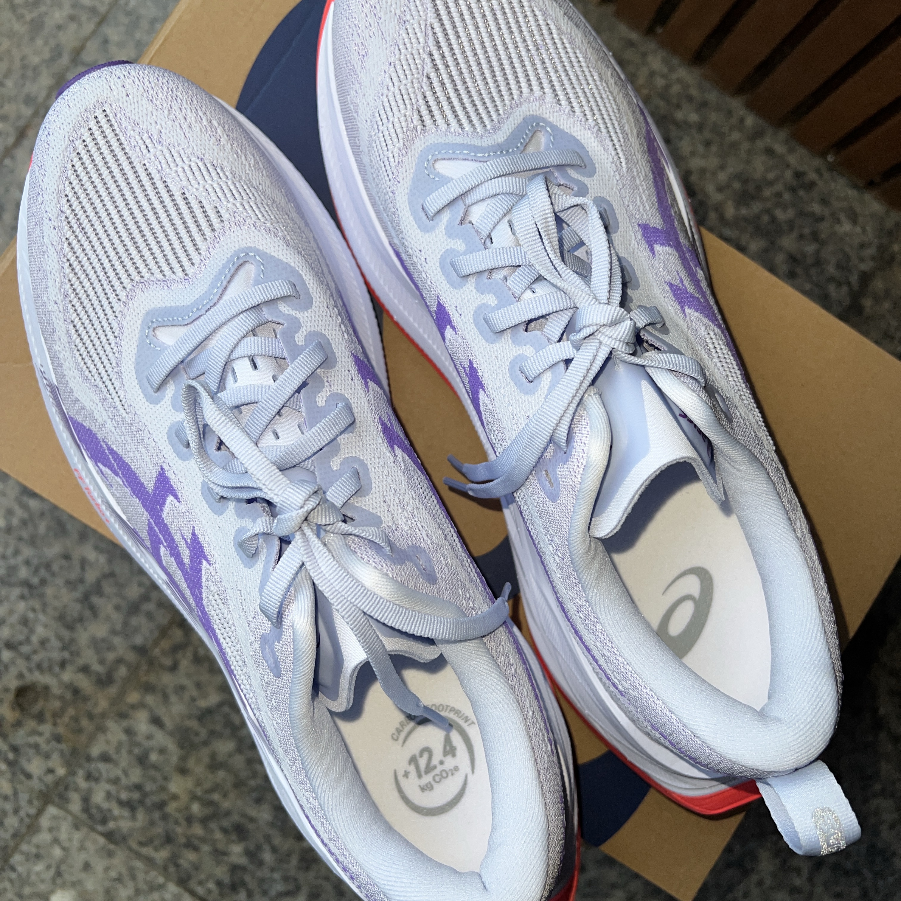 Asics Superblast 2 Blue Fade Edo Purple 착용 스타일 - 7