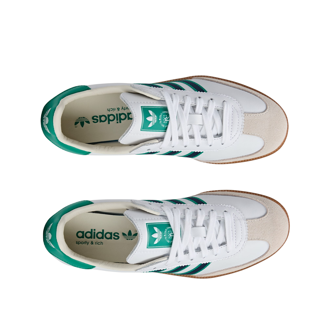 (W) 아디다스 x 스포티 앤 리치 AS 250 클라우드 화이트 그린((W) Adidas x Sporty & Rich AS 250 Cloud White Green) - 2
