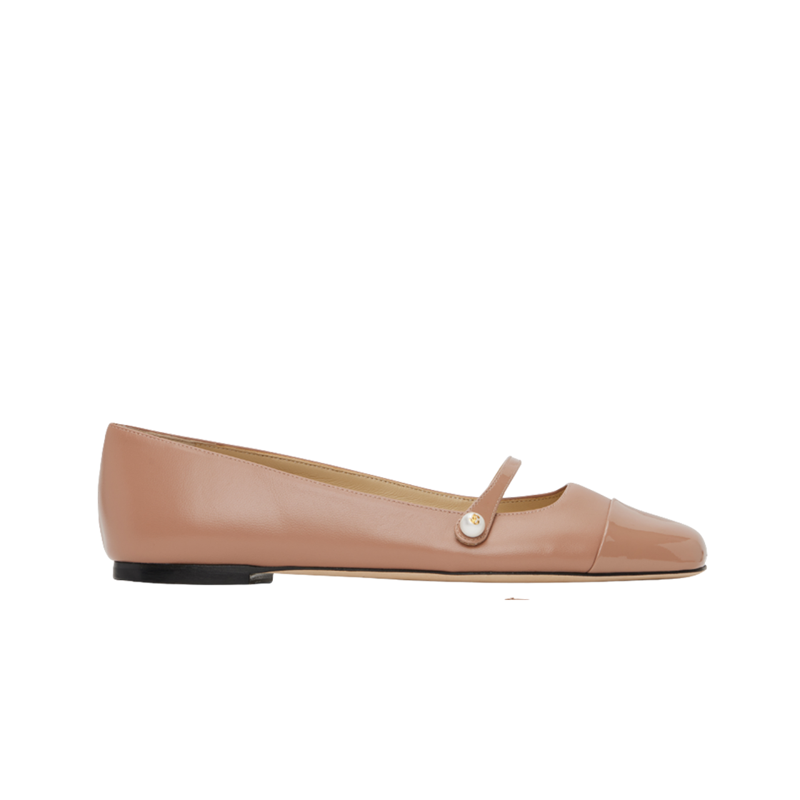 (W) 지미추 엘리사 나파 레더 플랫 발레 핑크((W) Jimmy Choo Elisa Nappa Leather Flat Ballet Pink)