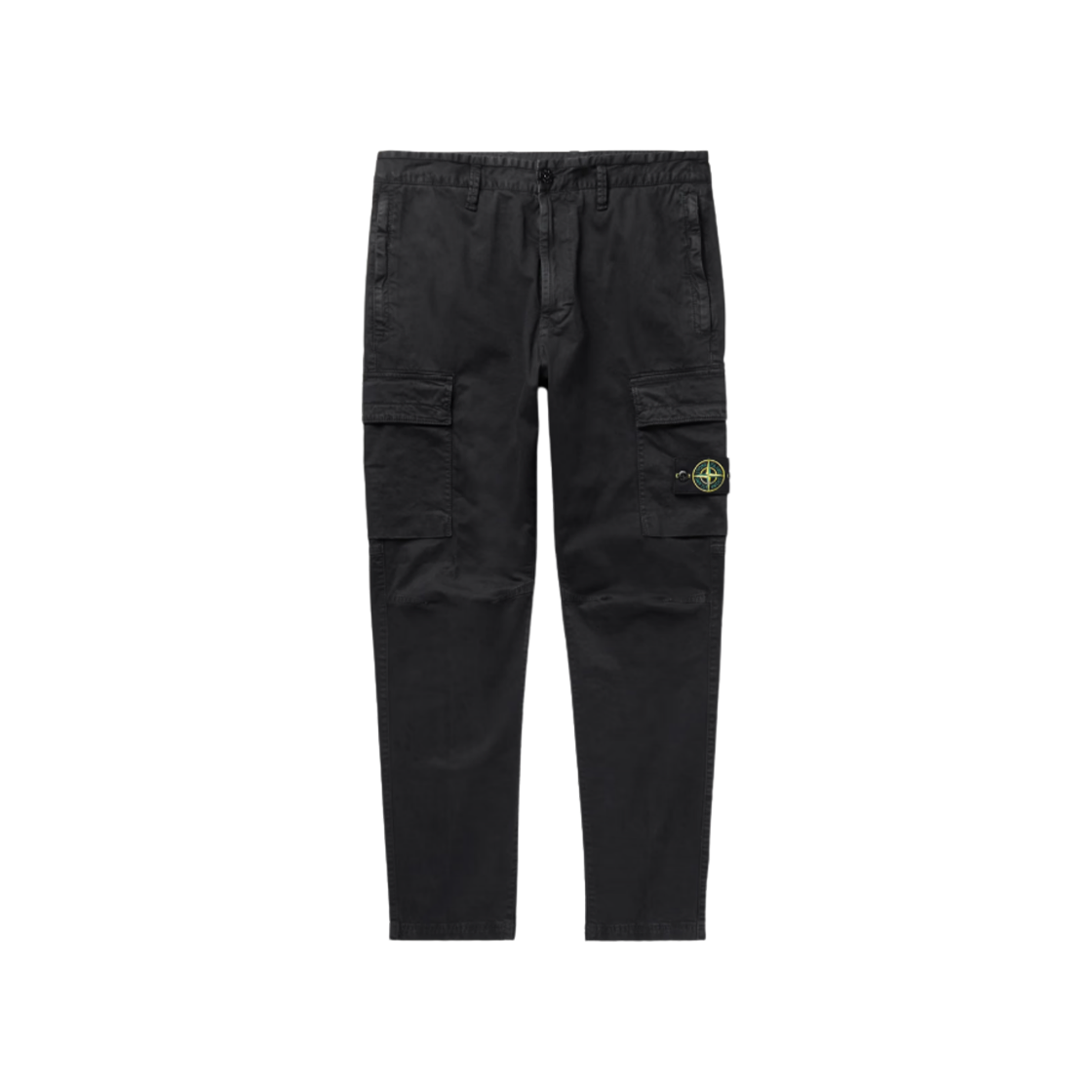 101530404-A0129 Stone Island 30404 Tapered Cotton Blend Cargo Pants Black - 23SS