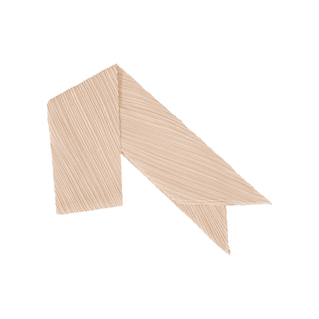 PP54-AD111-40 (W) Pleats Please Issey Miyake MC July Scarf Light Beige