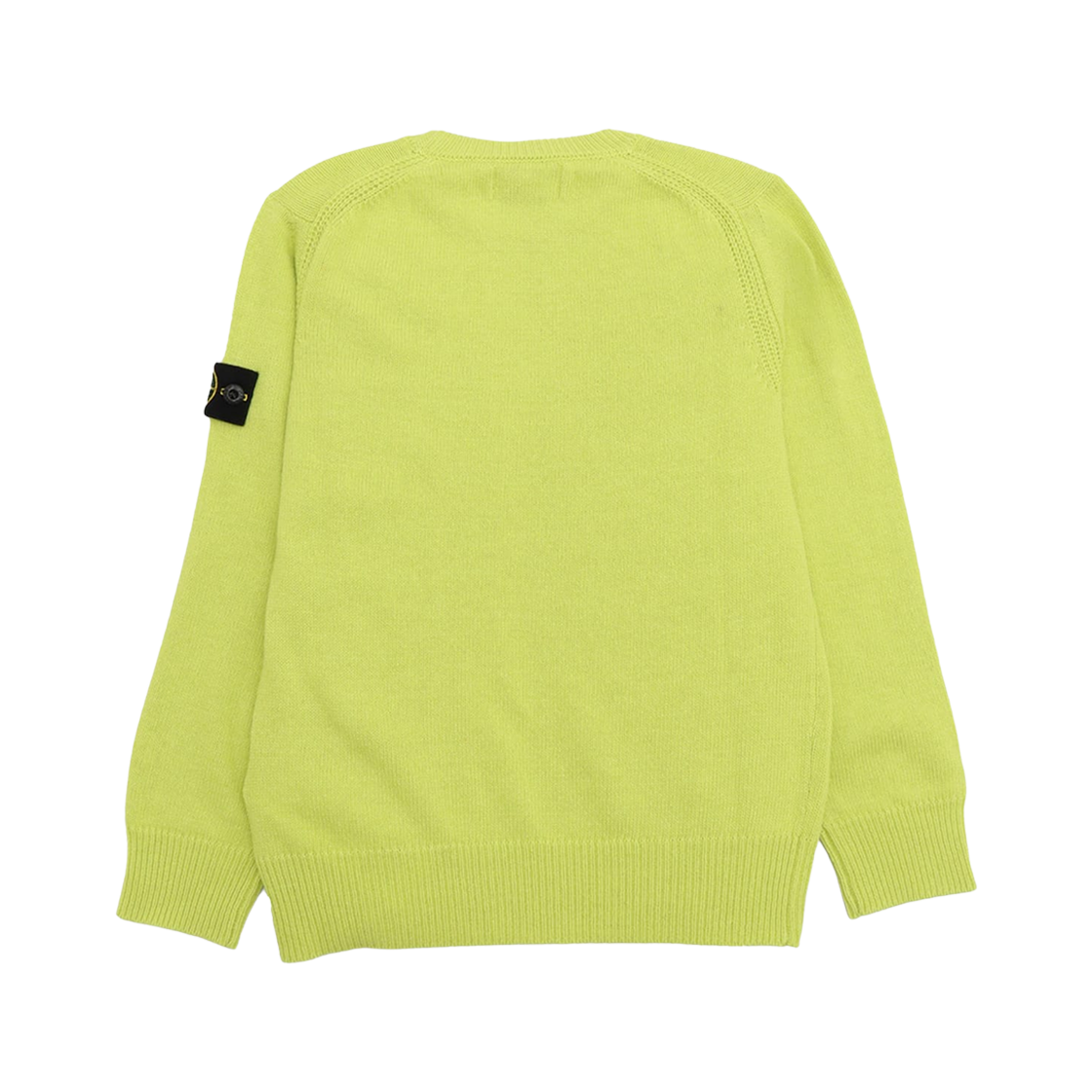 (키즈) 스톤 아일랜드 502A1 스타킹 스티치 캐시미어 울 크루넥 니트 레몬 - 22FW((Kids) Stone Island 502A1 Stocking Stitch Cashmere Wool Crewneck Knit Lemon - 22FW) - 2