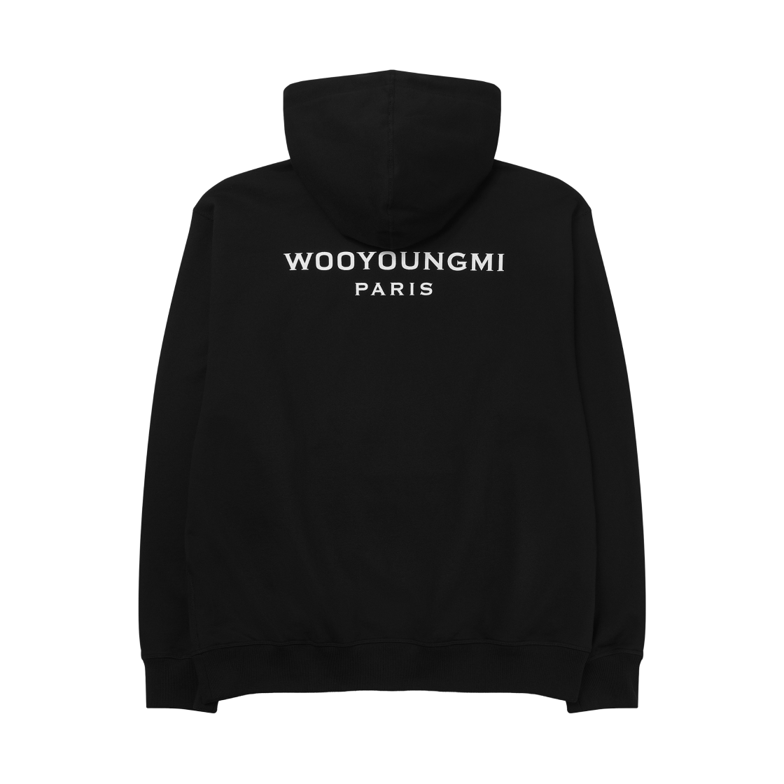 우영미 백 로고 후드 블랙 - 25FW(Wooyoungmi Back Logo Hoodie Black - 25FW)