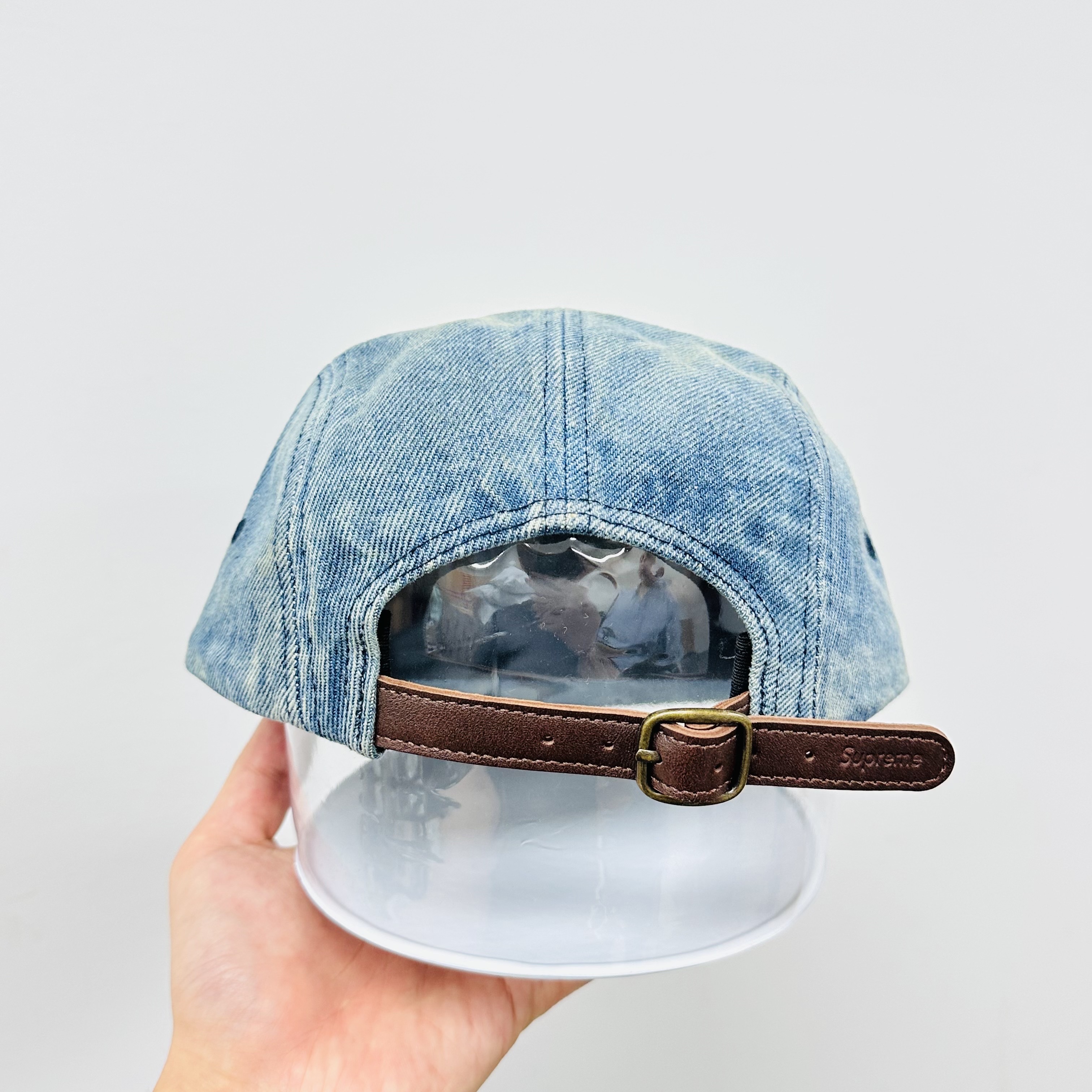 Supreme Washed Chino Twill Camp Cap Denim - 25FW 착용 스타일 - 2