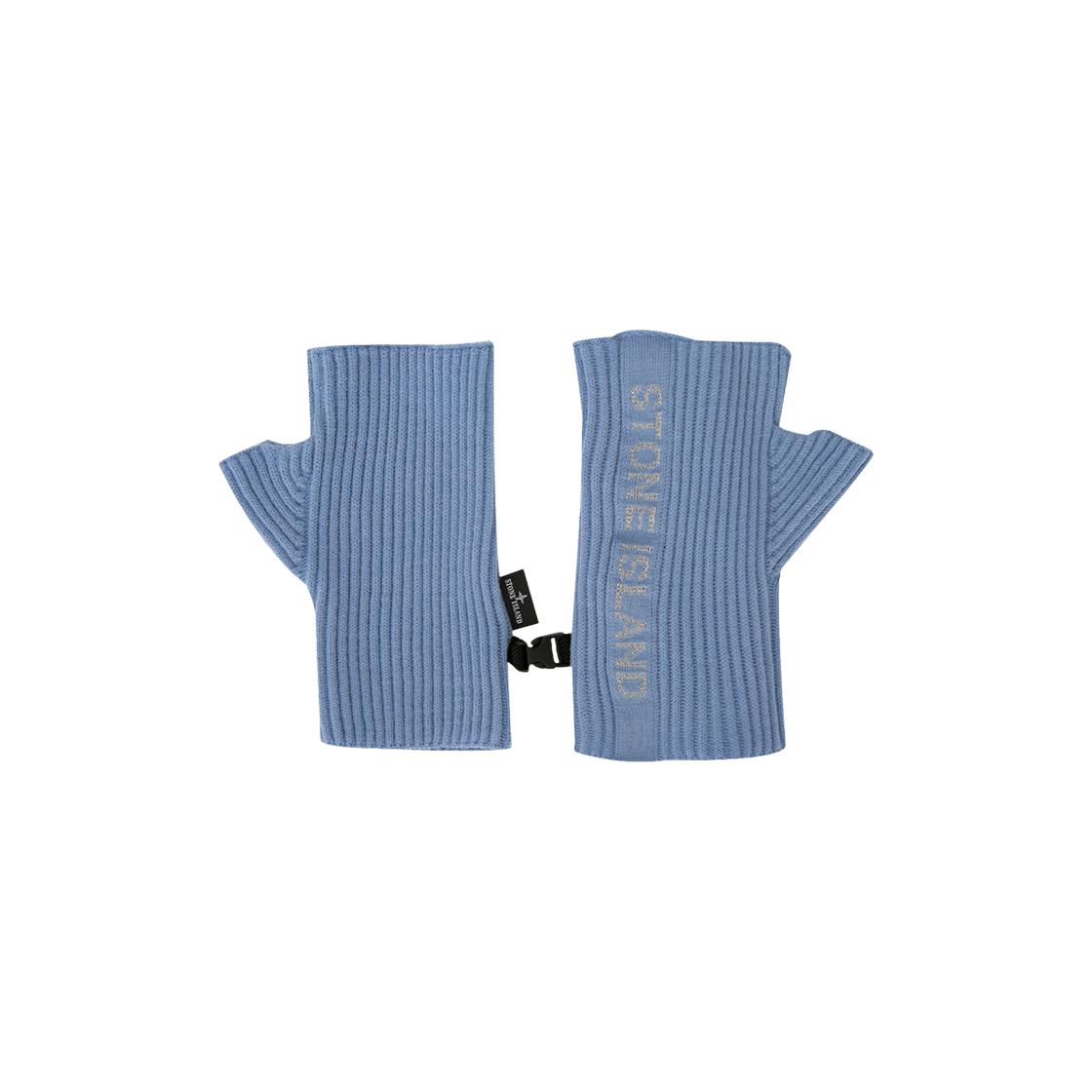 7715N05A7-V0046 Stone Island N05A7 Lettering Logo Gloves Mid Blue - 22FW
