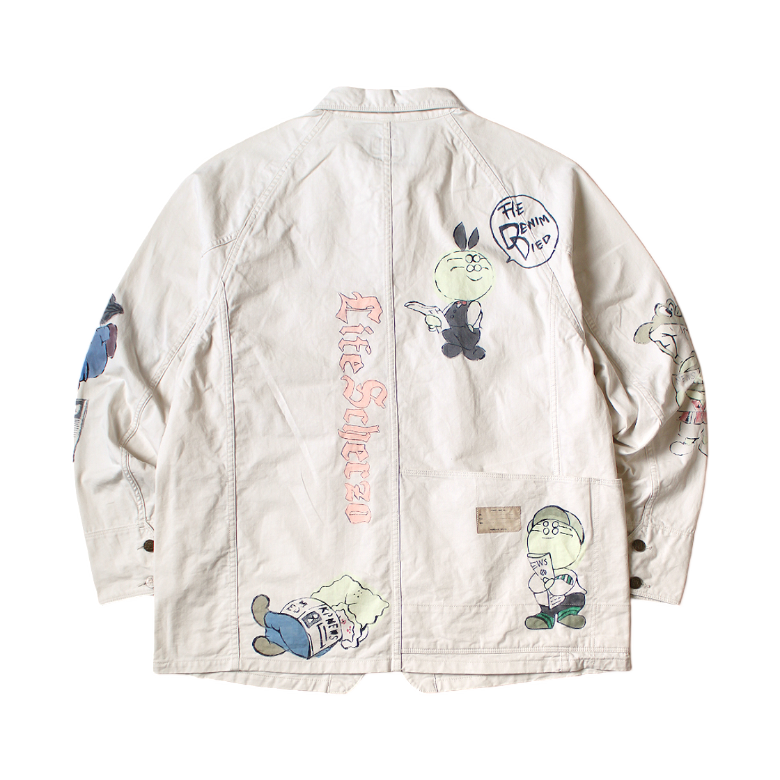 캐피탈 무라타 트윌 캑터스 비어 자켓 메모리얼 페인트 모델 키나리(Kapital Murata Twill Cactus Beer Jacket Memorial Paint Model Kinari) - 2