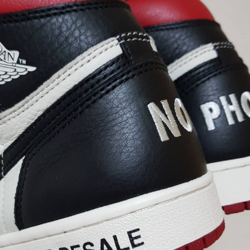 Jordan 1 Retro High Not for Resale Varsity Red 착용 스타일