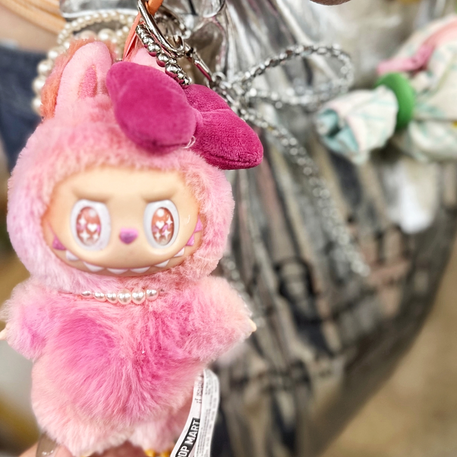 Pop Mart Labubu The Monsters Highlight Series Happiness Keyring (Opened Case) 착용 스타일 - 3