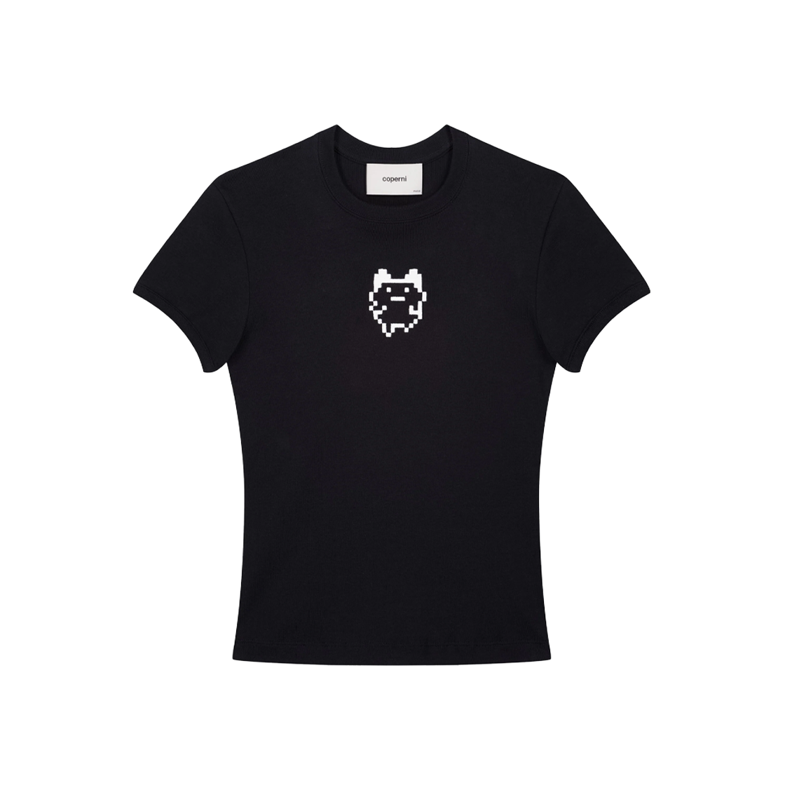 코페르니 우먼 코페르니 X 다마고치 베이비 티 블랙 - 25FW(Coperni Women Coperni X Tamagotchi Baby Tee Black - 25FW)