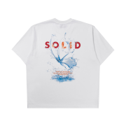 Solid Homme Black Water Butterfly T-Shirt White - 24SS