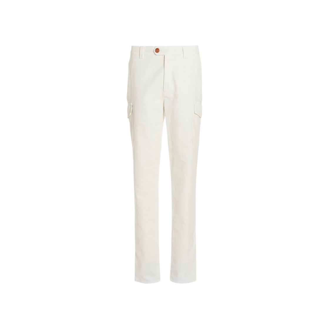 M252DE1890-C2200 Brunello Cucinelli Cotton Pants with Cargo Pockets White