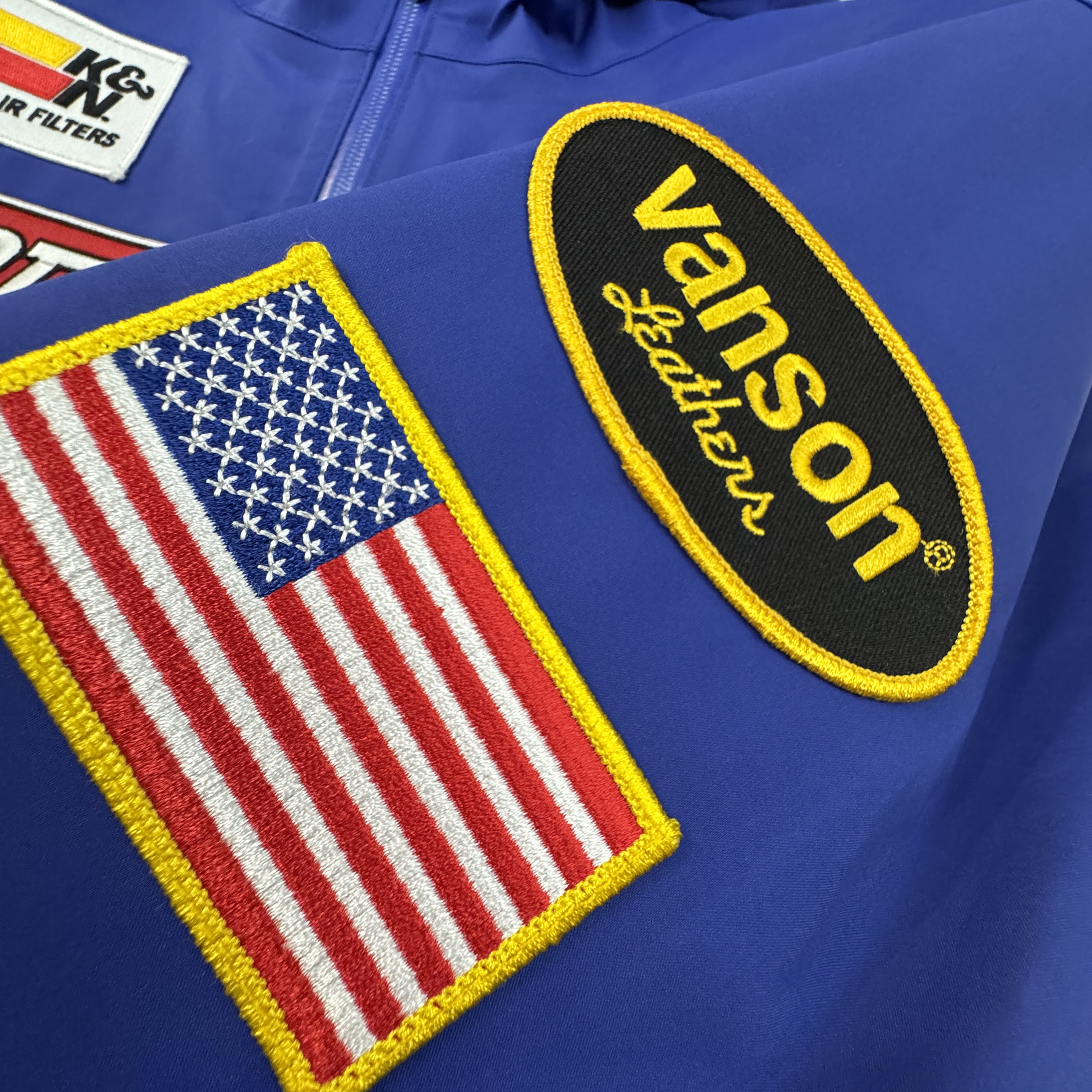 Supreme x Vanson Leathers Gore-Tex Shell Jacket Royal - 25FW 착용 스타일 - 5