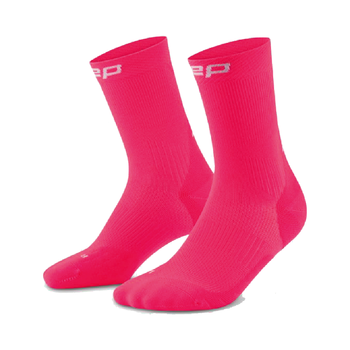 CEP 코어 런 미드컷 삭스 V5 핑크 여성용(CEP Core Run Mid Cut Socks V5 Pink Women)
