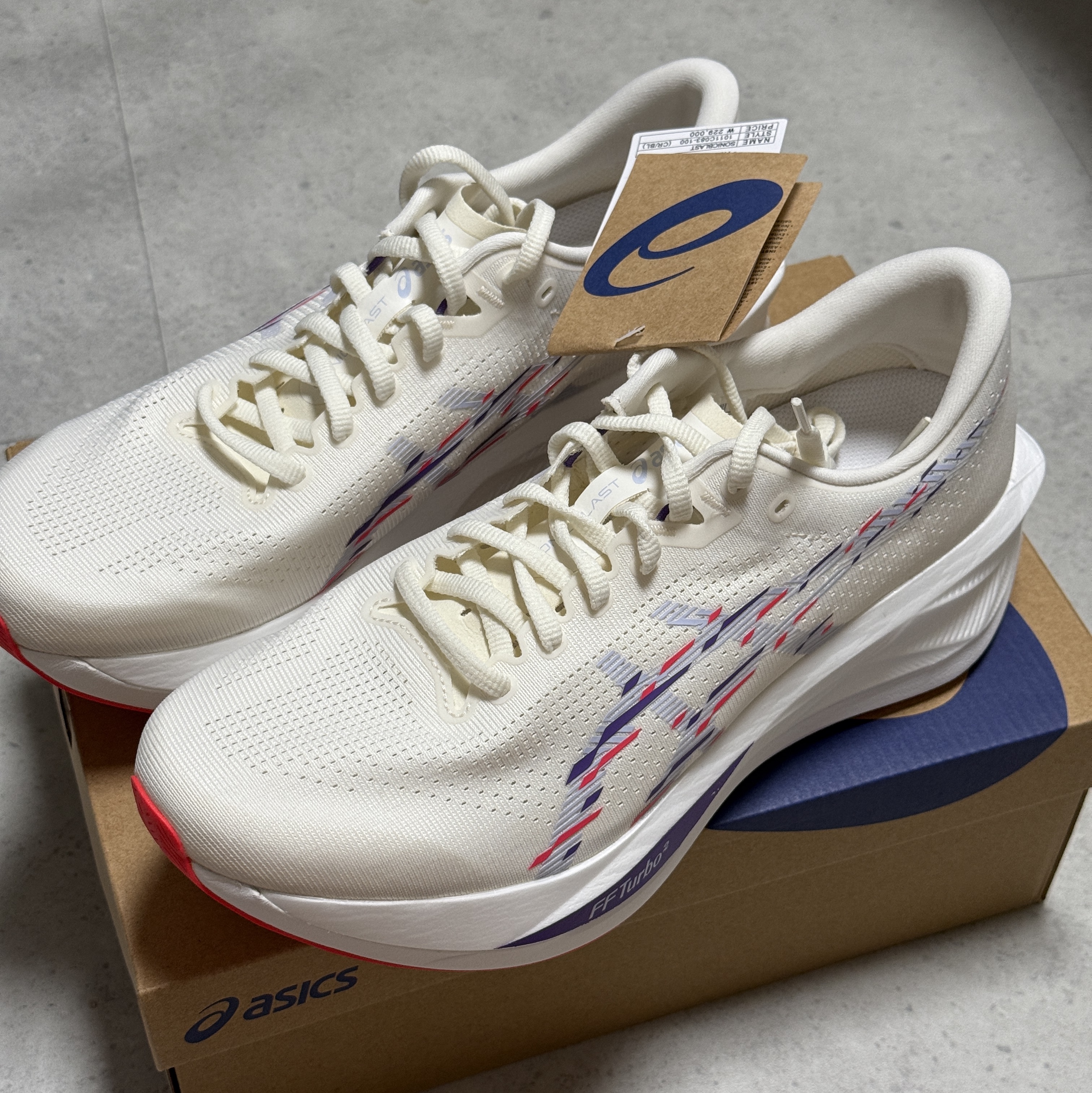 Asics Sonicblast Cream Blue Fade 착용 스타일 - 1