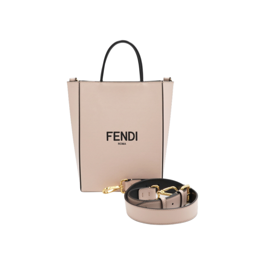 ITRP6PSRCTES Fendi Pink Top Handle Small Shopping Tote Bag & Shoulder Bag AA53366