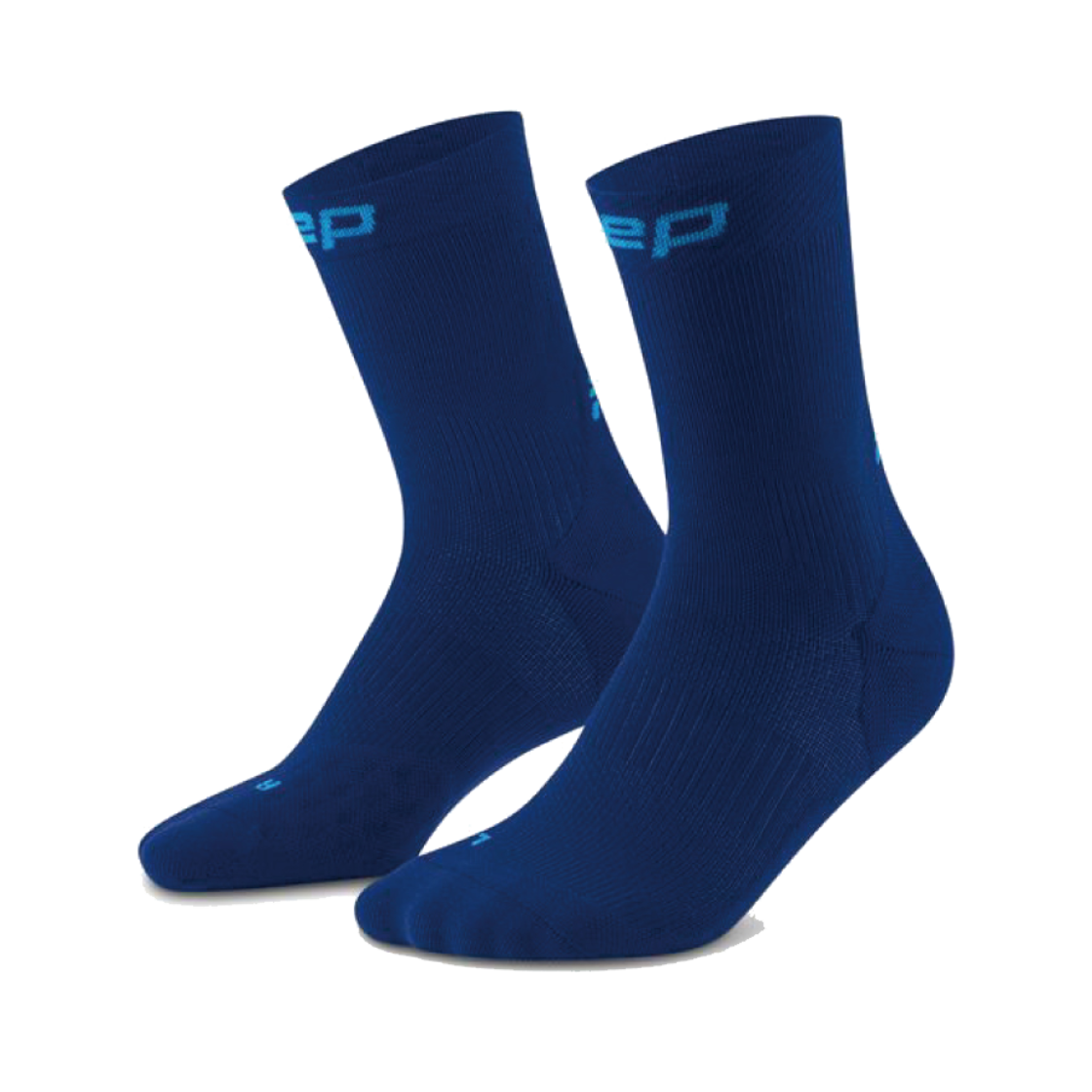 CEP 코어 런 미드컷 삭스 V5 다크블루 여성용(CEP Core Run Mid Cut Socks V5 Darkblue Women)