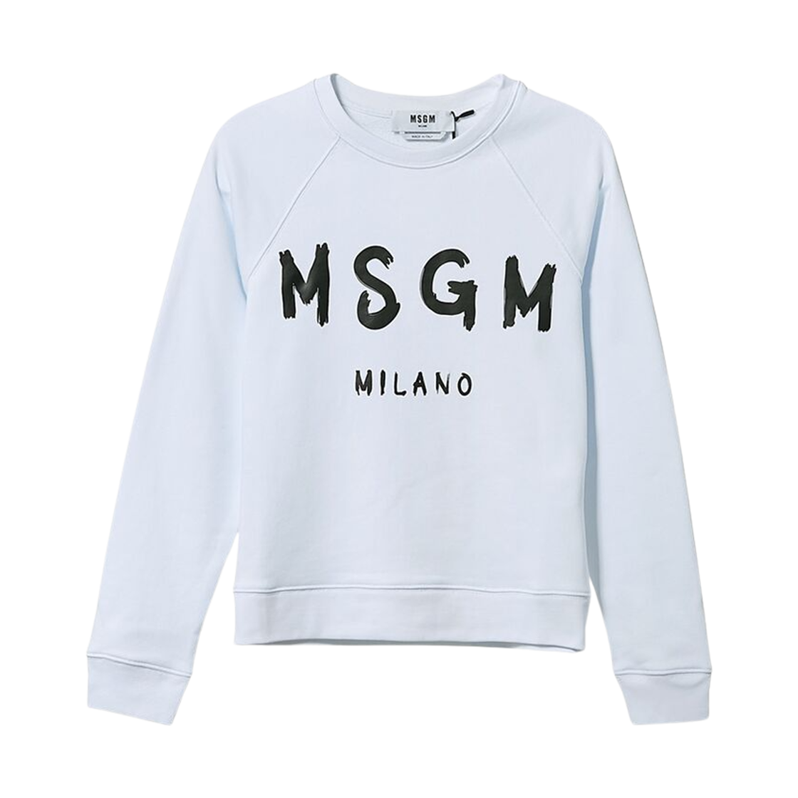 2841MDM89-207299-01 (W) MSGM Milano Logo Sweatshirt White