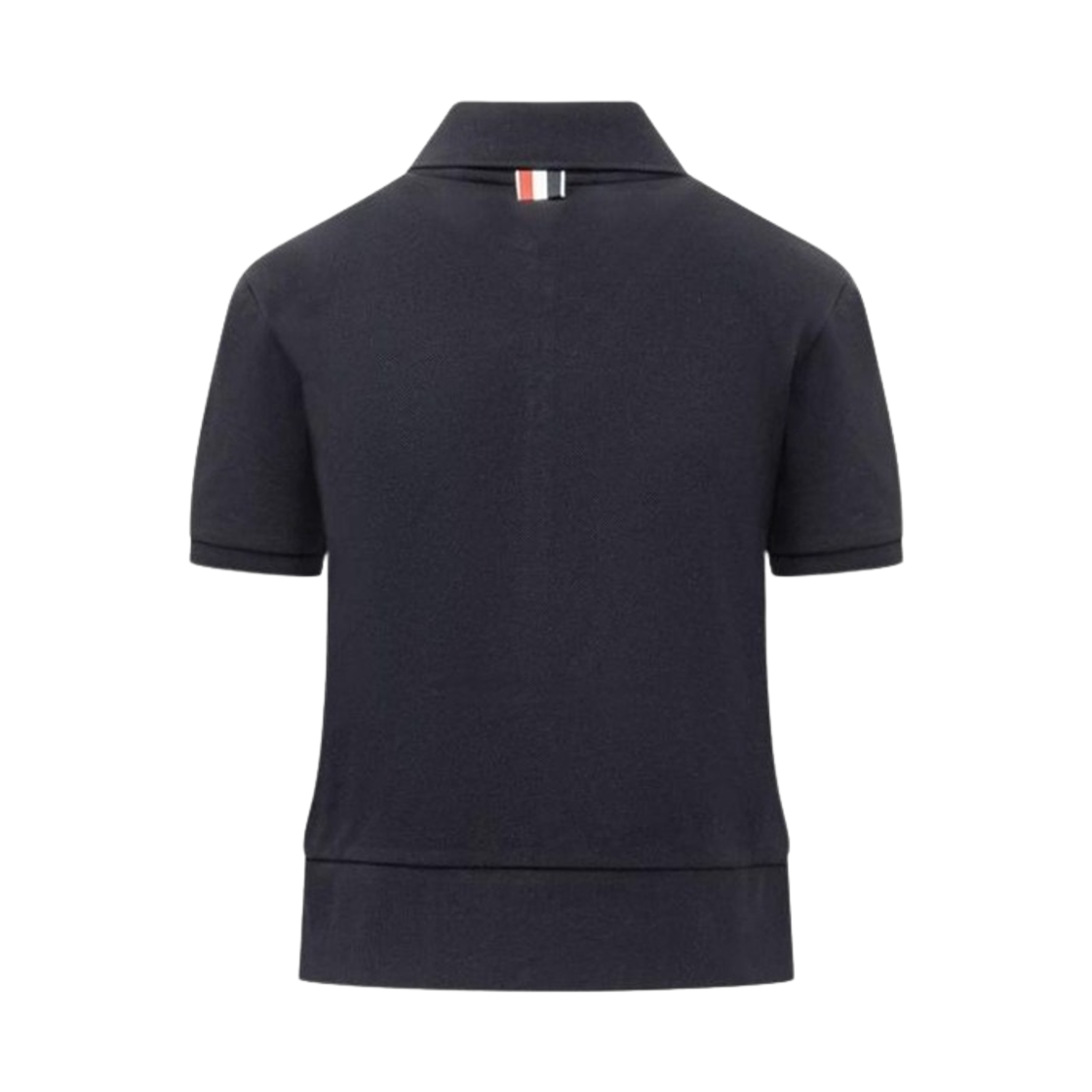 (W) 톰브라운 립 커프 폴로 헥터 로즈 자수 클래식 셔츠 네이비((W) Thom Browne Rib Cuff Polo Hector Rose Embroidery Classic Shirt Navy) - 2