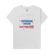 (W) Zara x Hello Kitty Washed Effect T-Shirt White