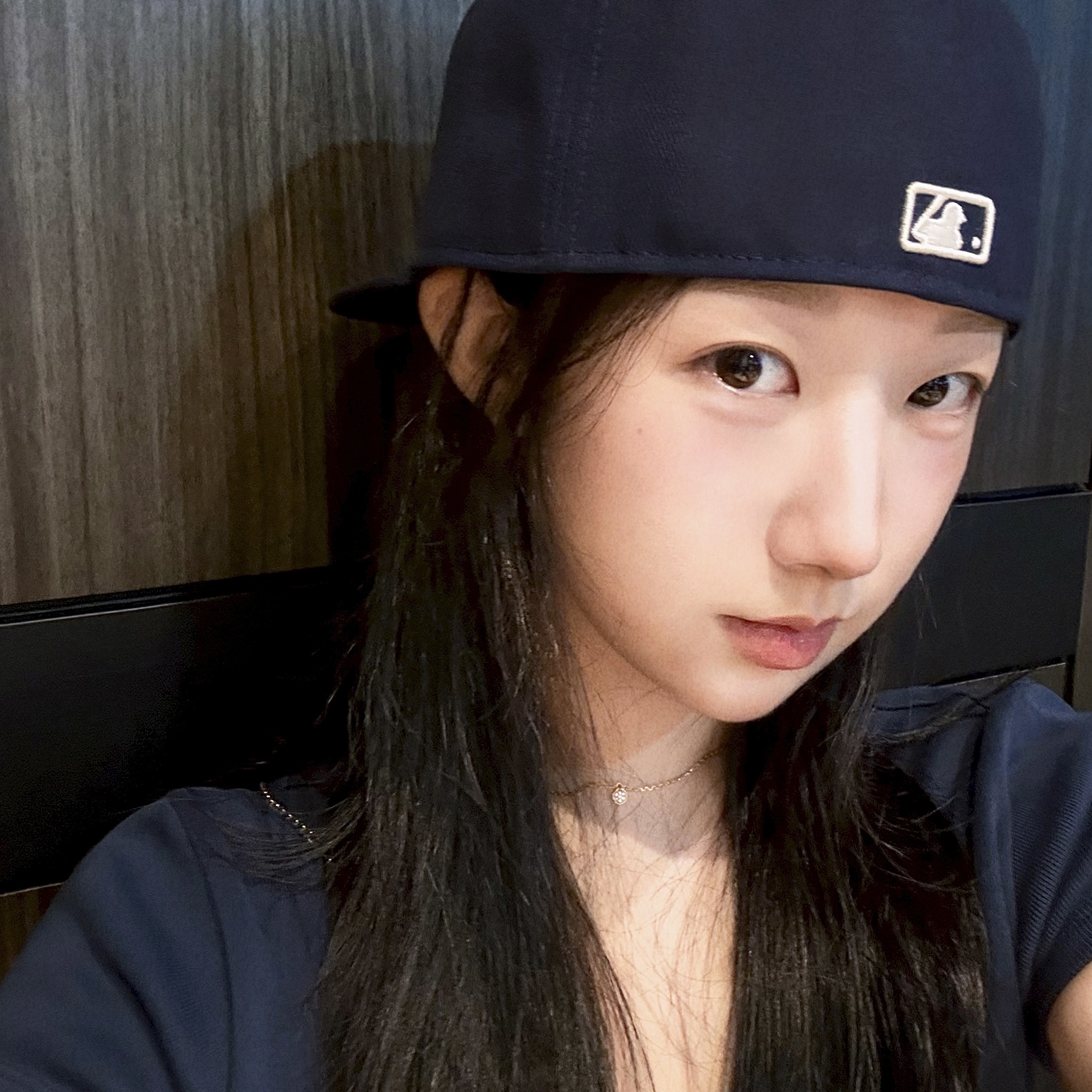 New Era MLB LA Dodgers Basic Size Cap Light Navy 착용 스타일 - 2