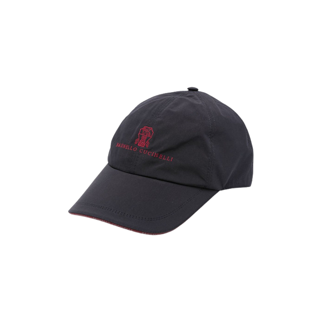 MD4799859-CDB71 Brunello Cucinelli Logo Embroidered Baseball Cap Blue