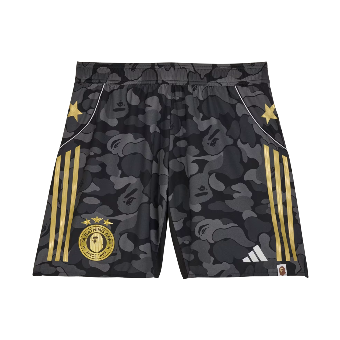 KB2204 Adidas x BAPE FB Shorts Black - KR Sizing
