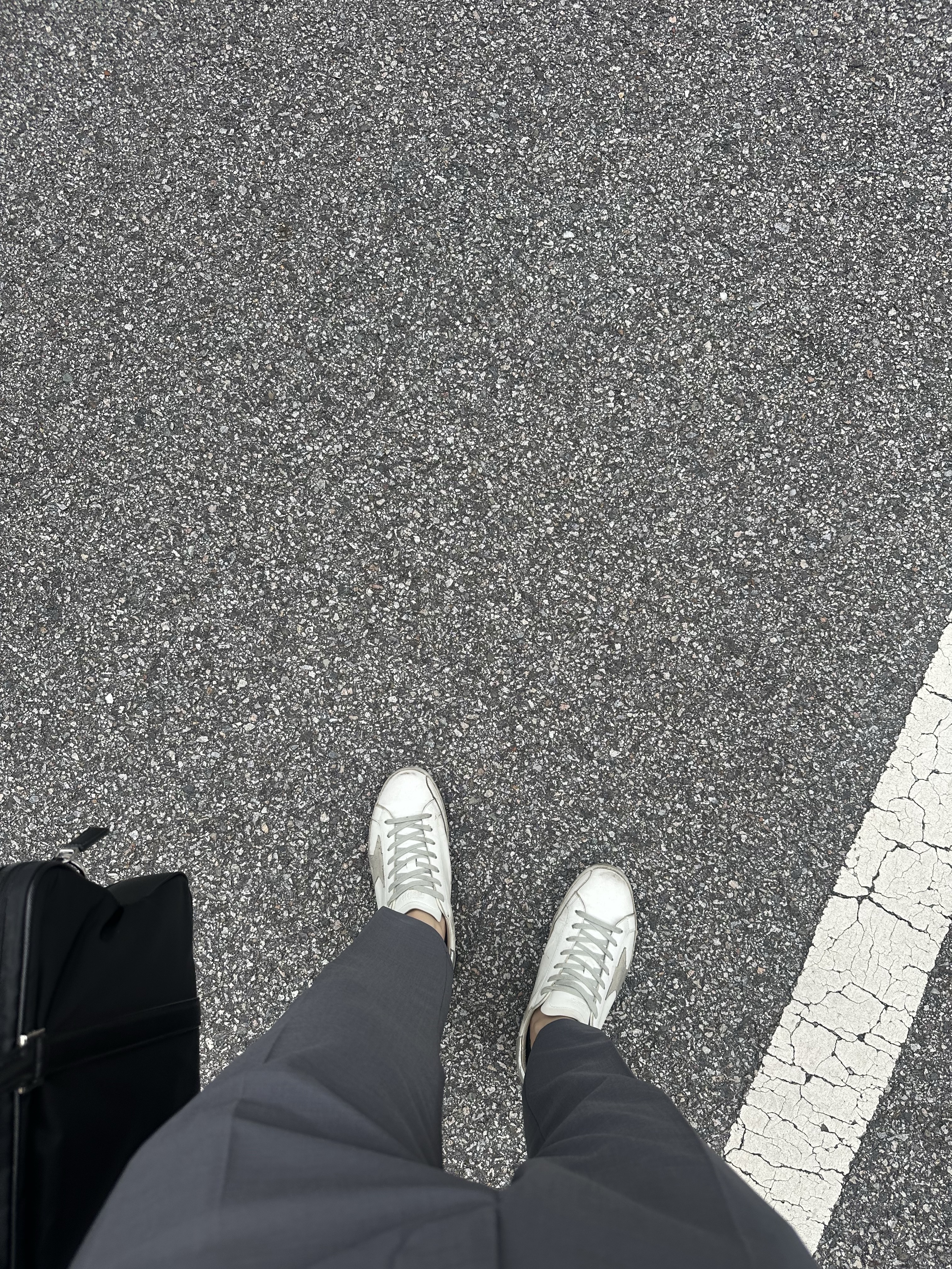 Prada Re-Nylon and Saffiano Leather Briefcase Black, Golden Goose Superstar White Silver Heel Tab Sneakers 착용 스타일