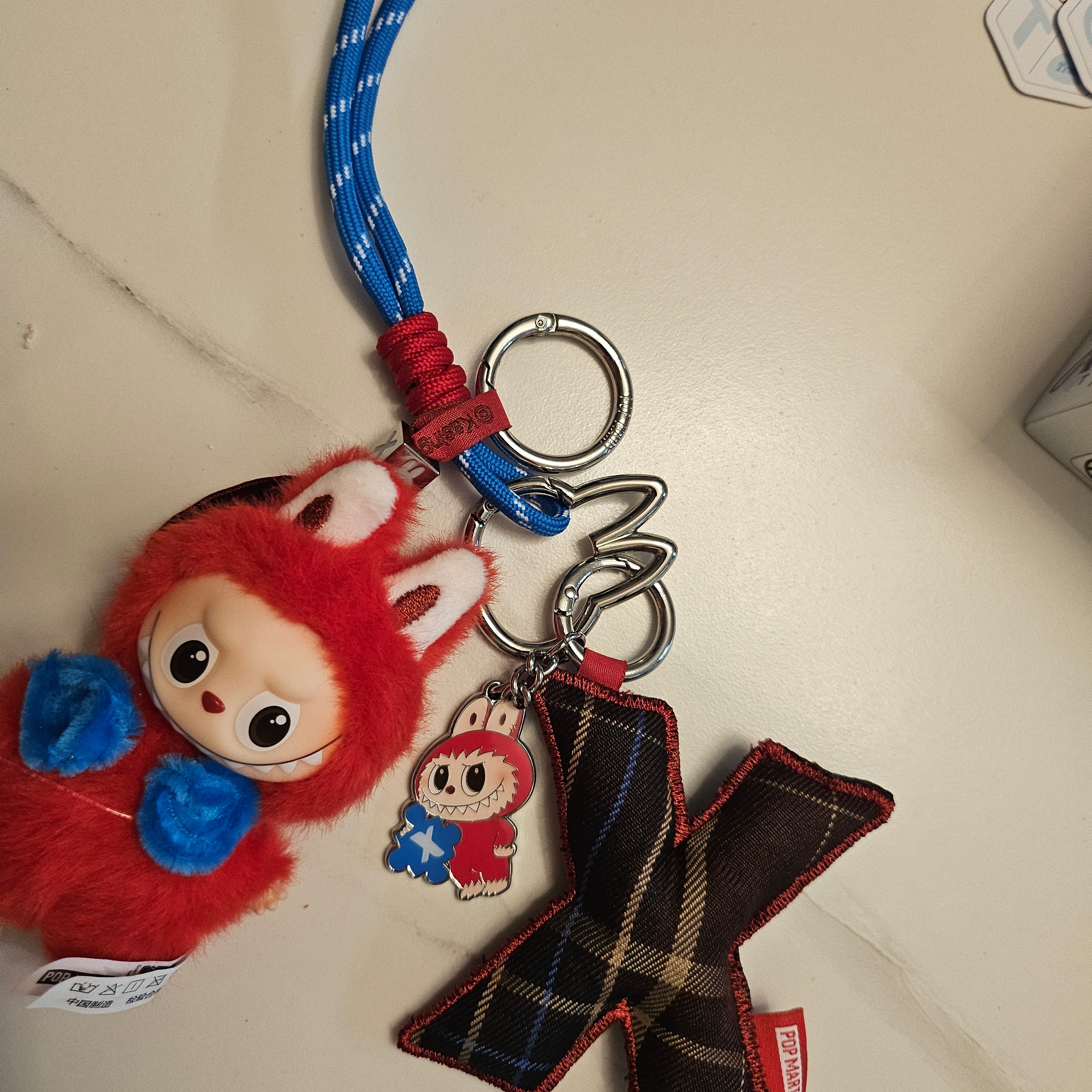 Pop Mart Labubu The Monsters Pin For Love Series - Letter Pendant (N-Z) X (Opened Case) 착용 스타일