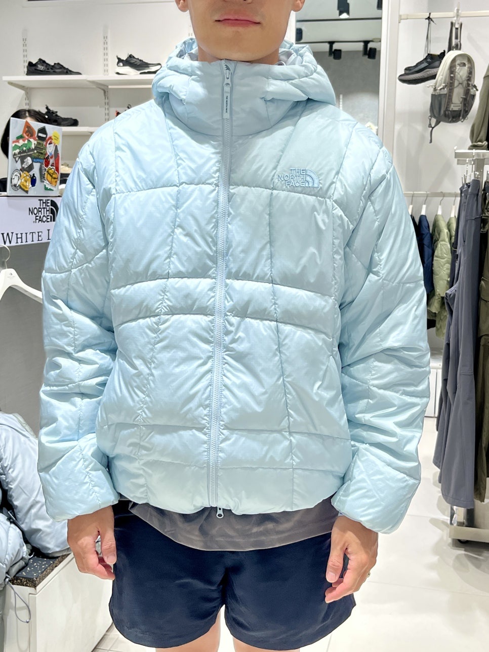 The North Face White Label Wave LT On Ball Jacket Black, The North Face Wave LT On Jacket Black -25FW 착용 스타일 - 1