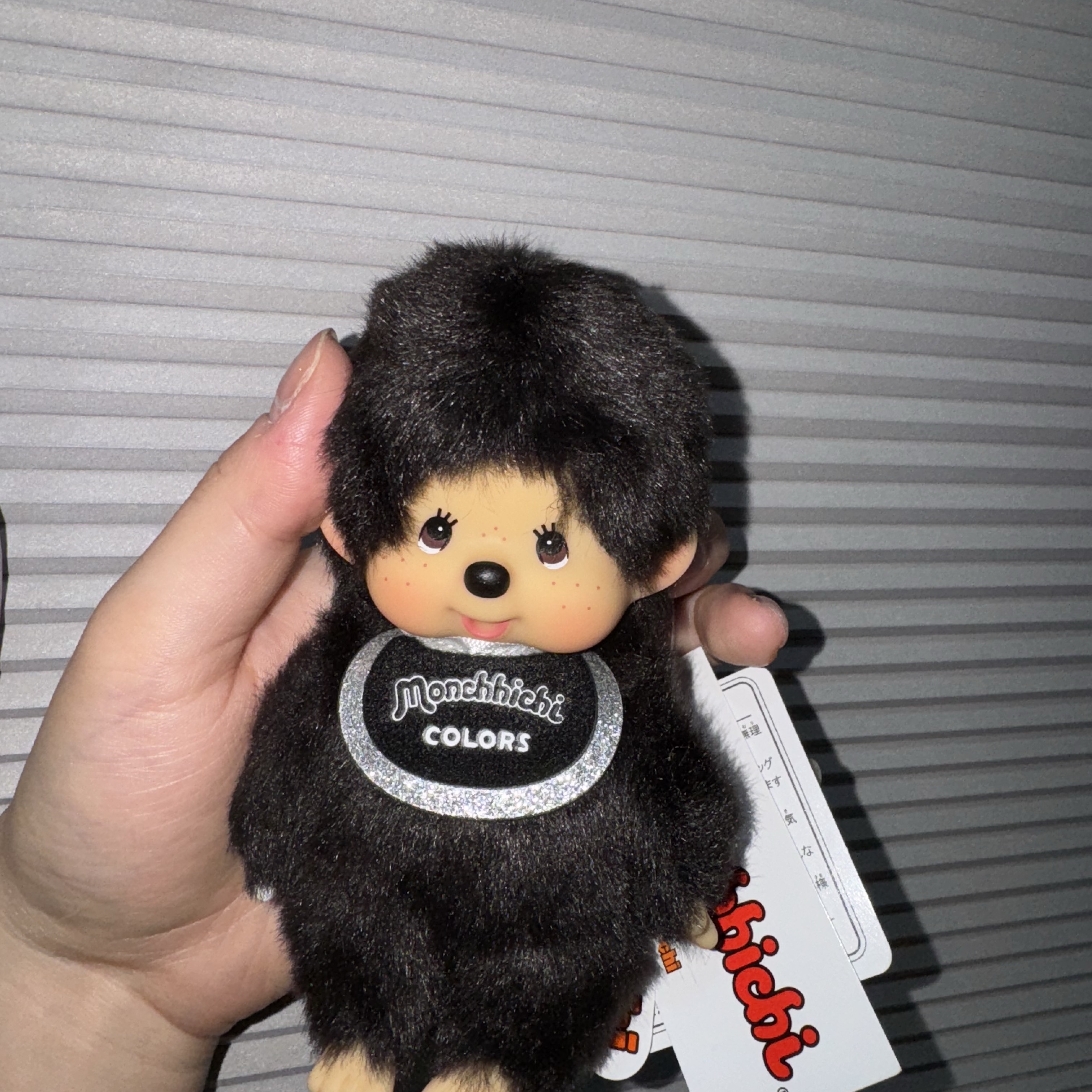 Monchhichi Colors Key Chain Black 착용 스타일