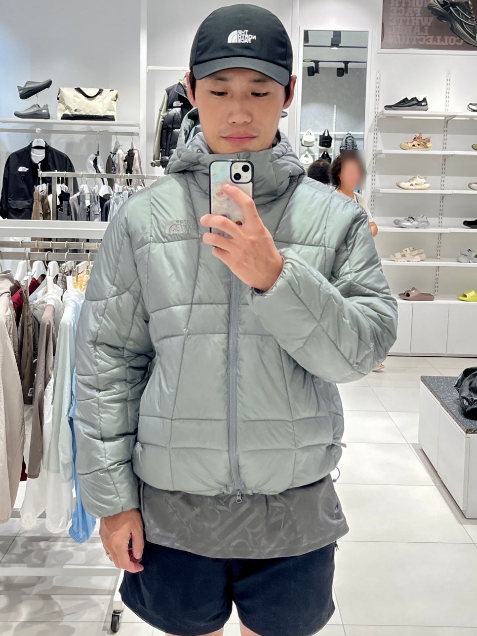 The North Face White Label Wave LT On Ball Jacket Black, The North Face Wave LT On Jacket Black -25FW 착용 스타일 - 1