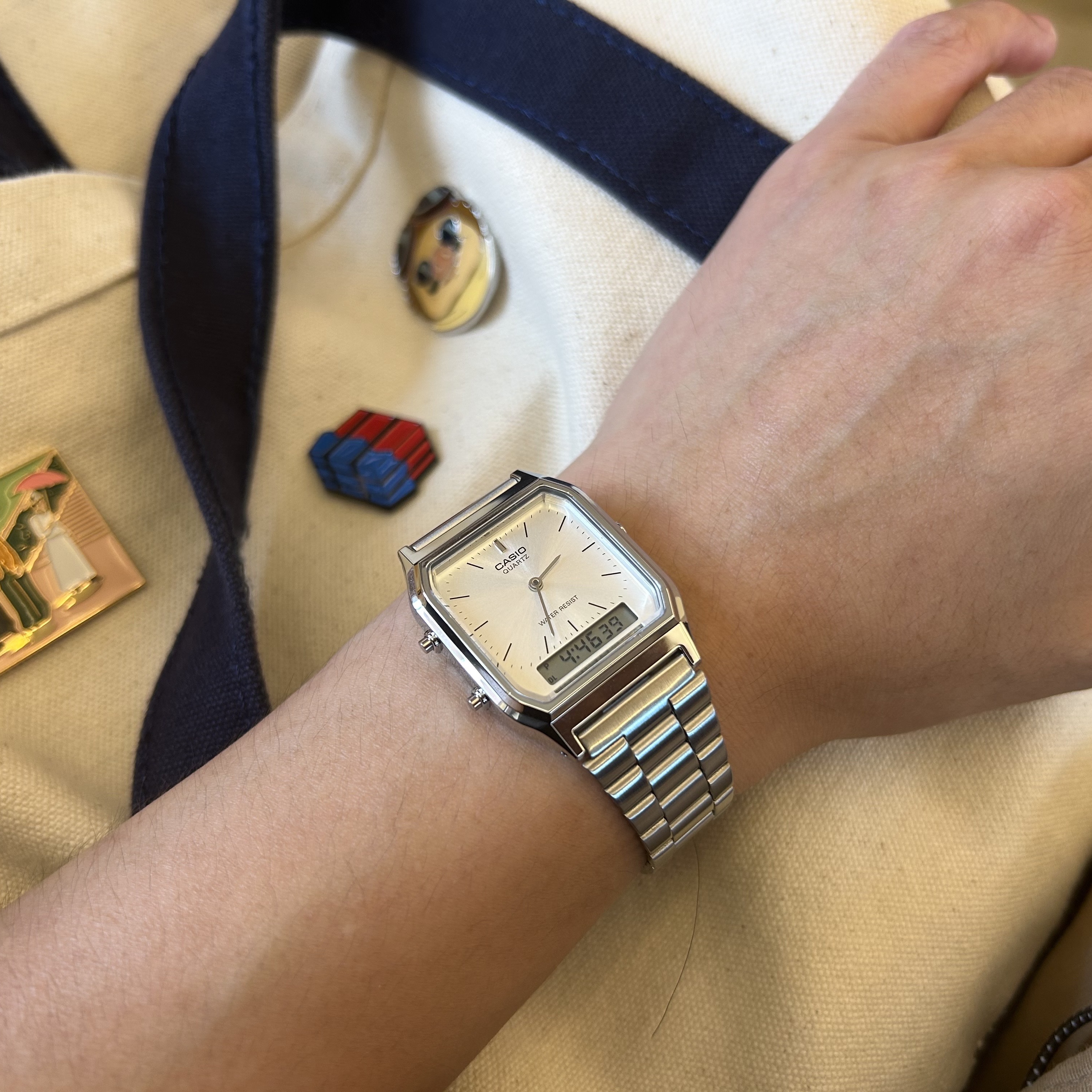 Casio AQ-230A-7AMQY 착용 스타일