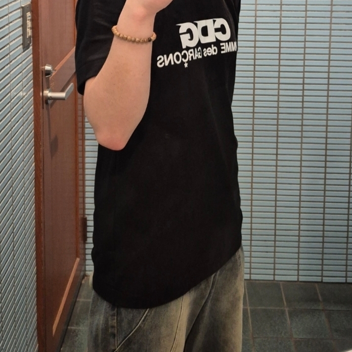 CDG Logo T-Shirt Black 착용 스타일