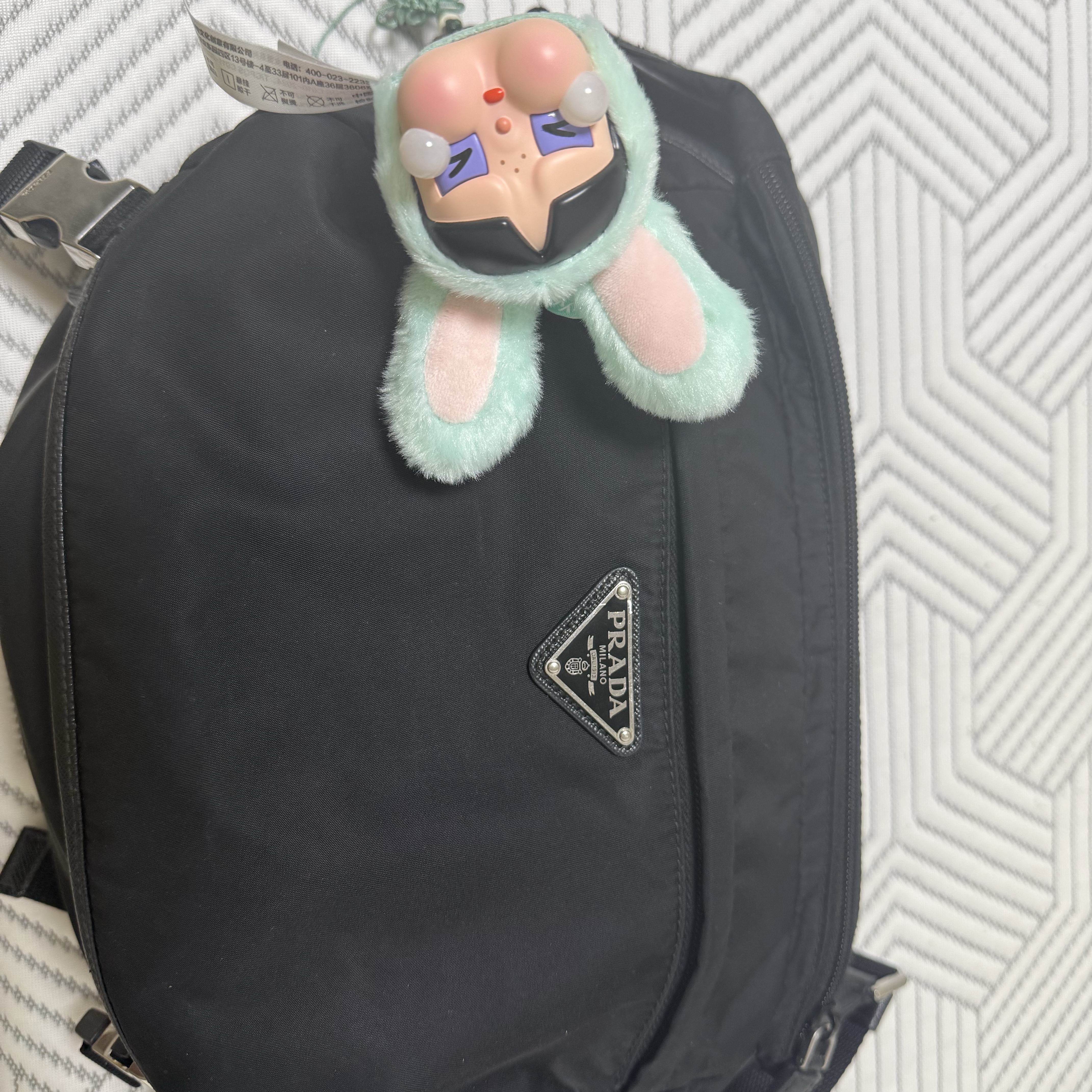 Pop Mart Crybaby x Powerpuff Girls Series Keyring Bunny Buttercup (Opened Case) 착용 스타일