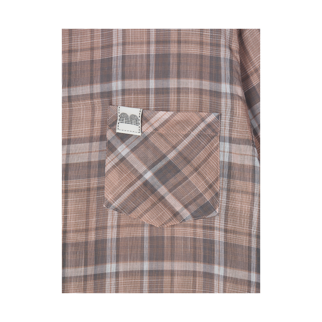 낫뉴 nn 라벨 체크 셔츠 브라운(Not New nn Label Check Shirts - Brown) - 3