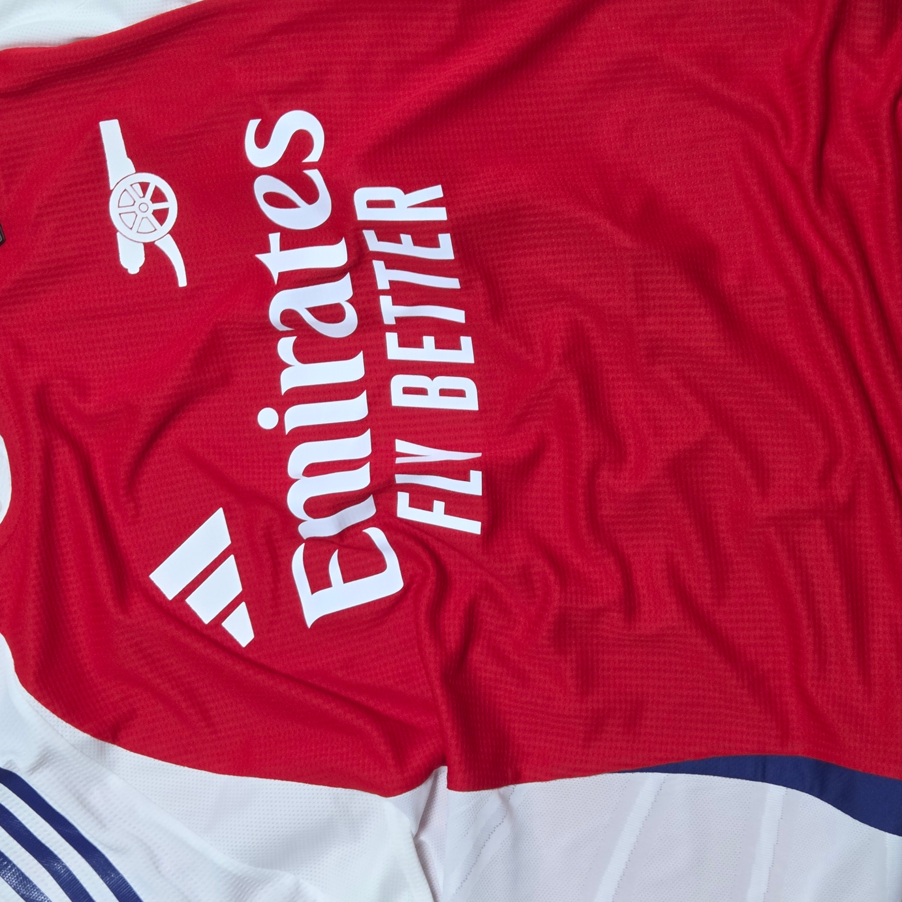 Adidas Arsenal 24/25 Home Authentic Jersey Better Scarlet White - KR Sizing (Non Marking Ver.) 착용 스타일