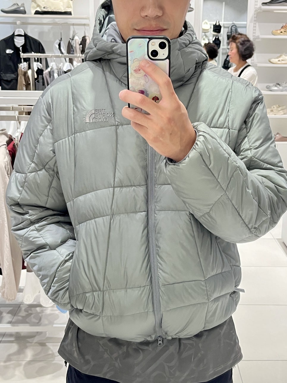 The North Face White Label Wave LT On Ball Jacket Black, The North Face Wave LT On Jacket Black -25FW 착용 스타일 - 3