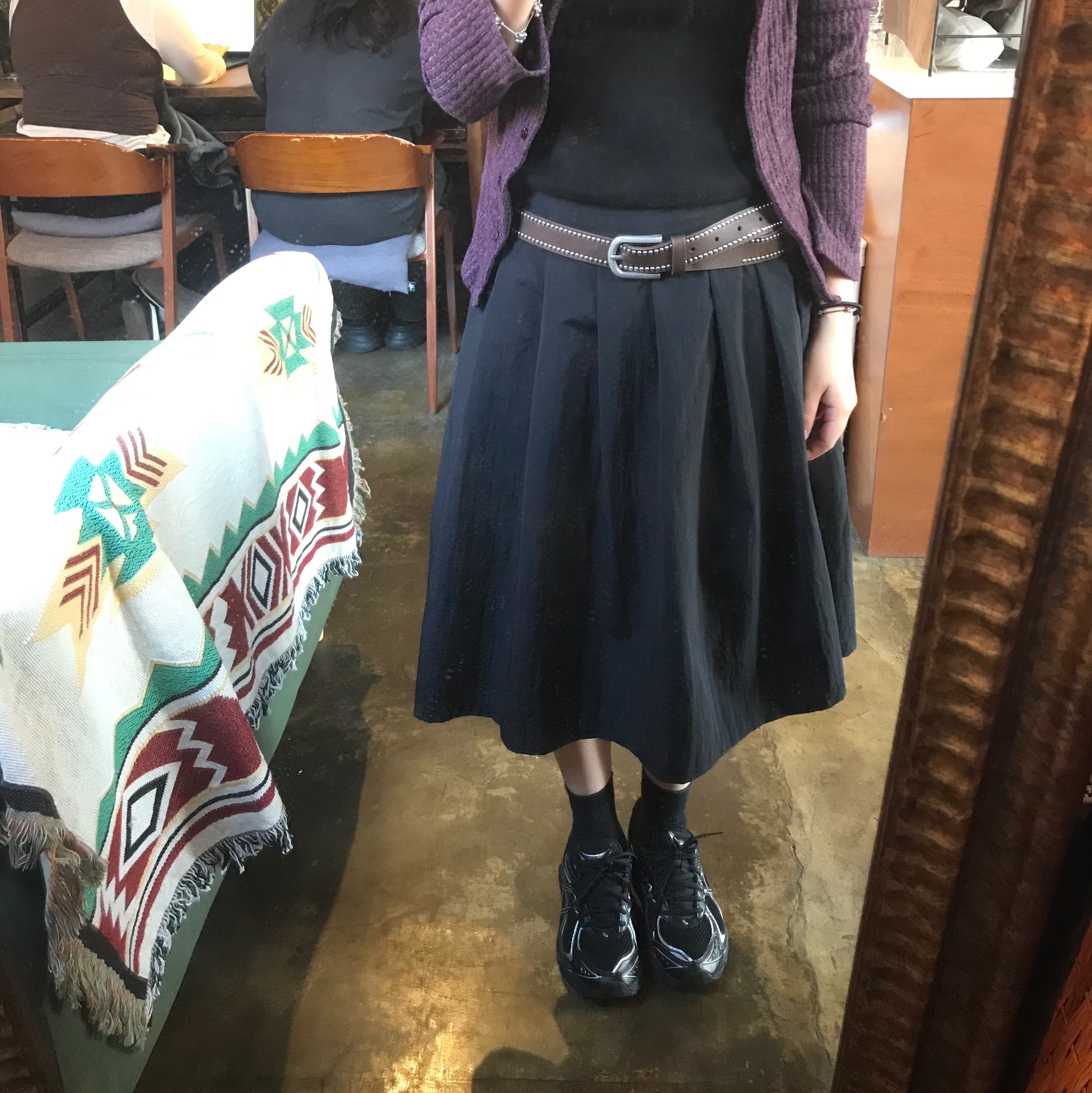 Asics GT-2160 Black Pure Silver 착용 스타일