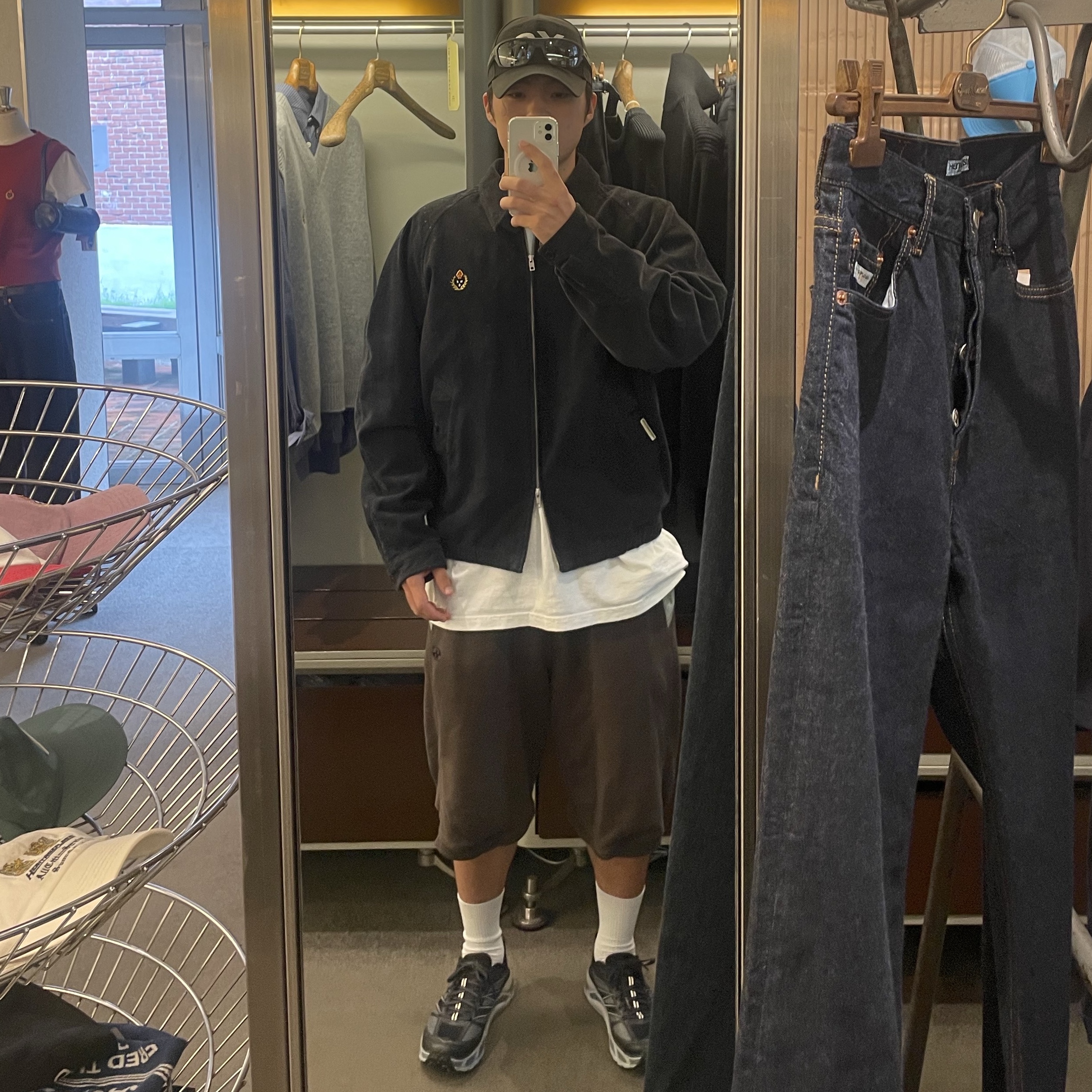 Hoka Mafate Speed 2 Black Castlerock, Sansan Gear Sweat Shorts Brown - 24SS 착용 스타일
