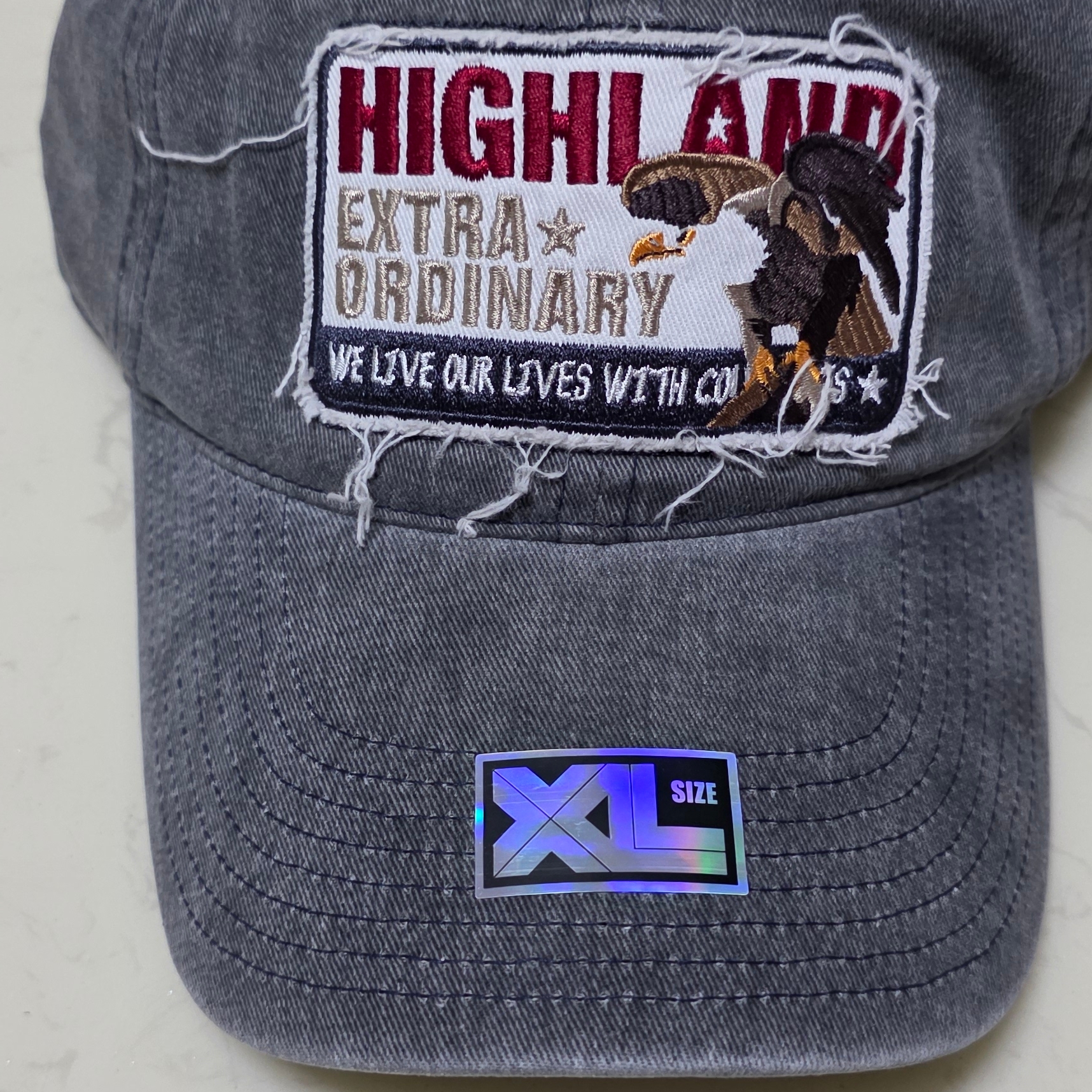 PLATEAU Big Size Ballcap XL High EA VTG Grey 착용 스타일 - 1