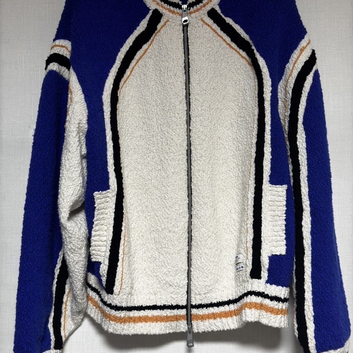 Ader Error Alieb Knit Z-Blue μ°©μ© μ€νμΌ - 2