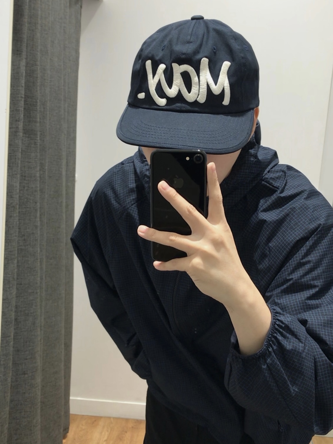 BP2DISORDER May Camp Cap Navy 착용 스타일 - 2
