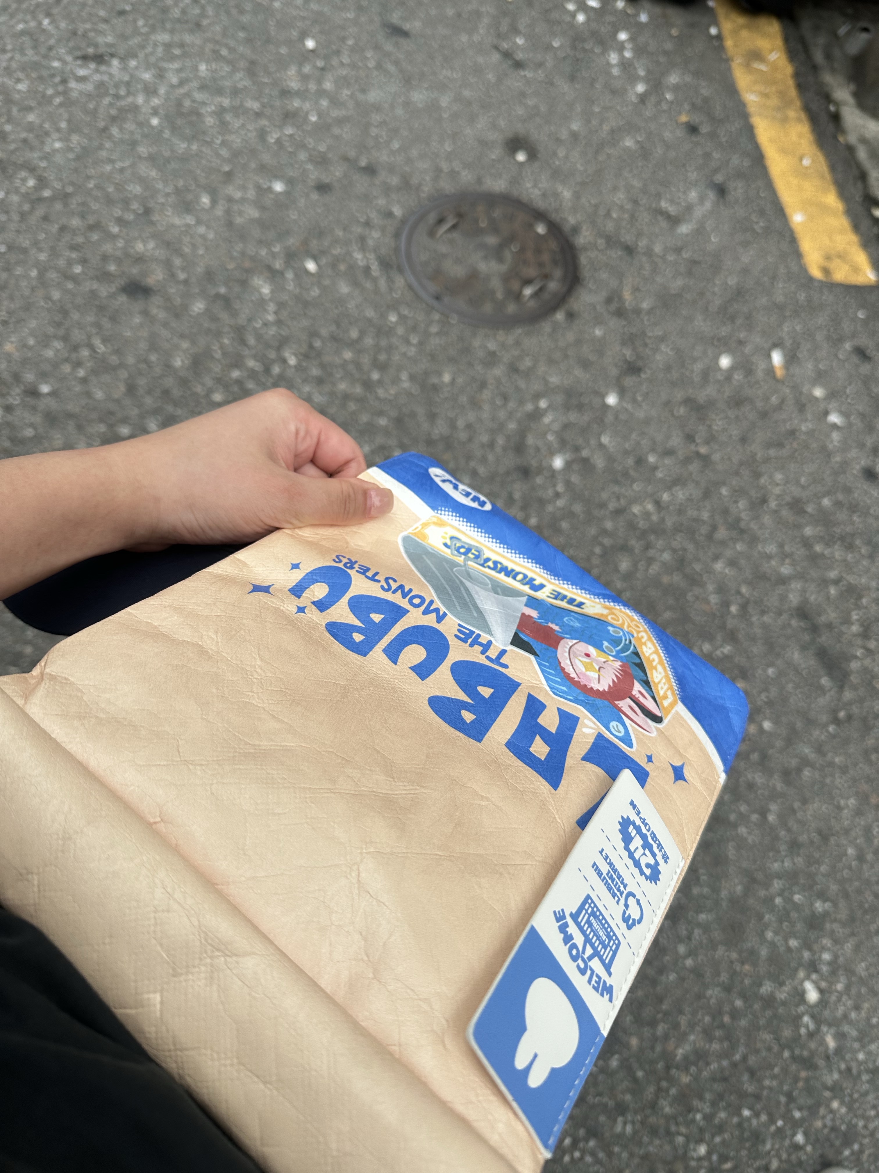 Pop Mart Labubu The Monsters Wacky Mart Series Messenger Bag 착용 스타일 - 1