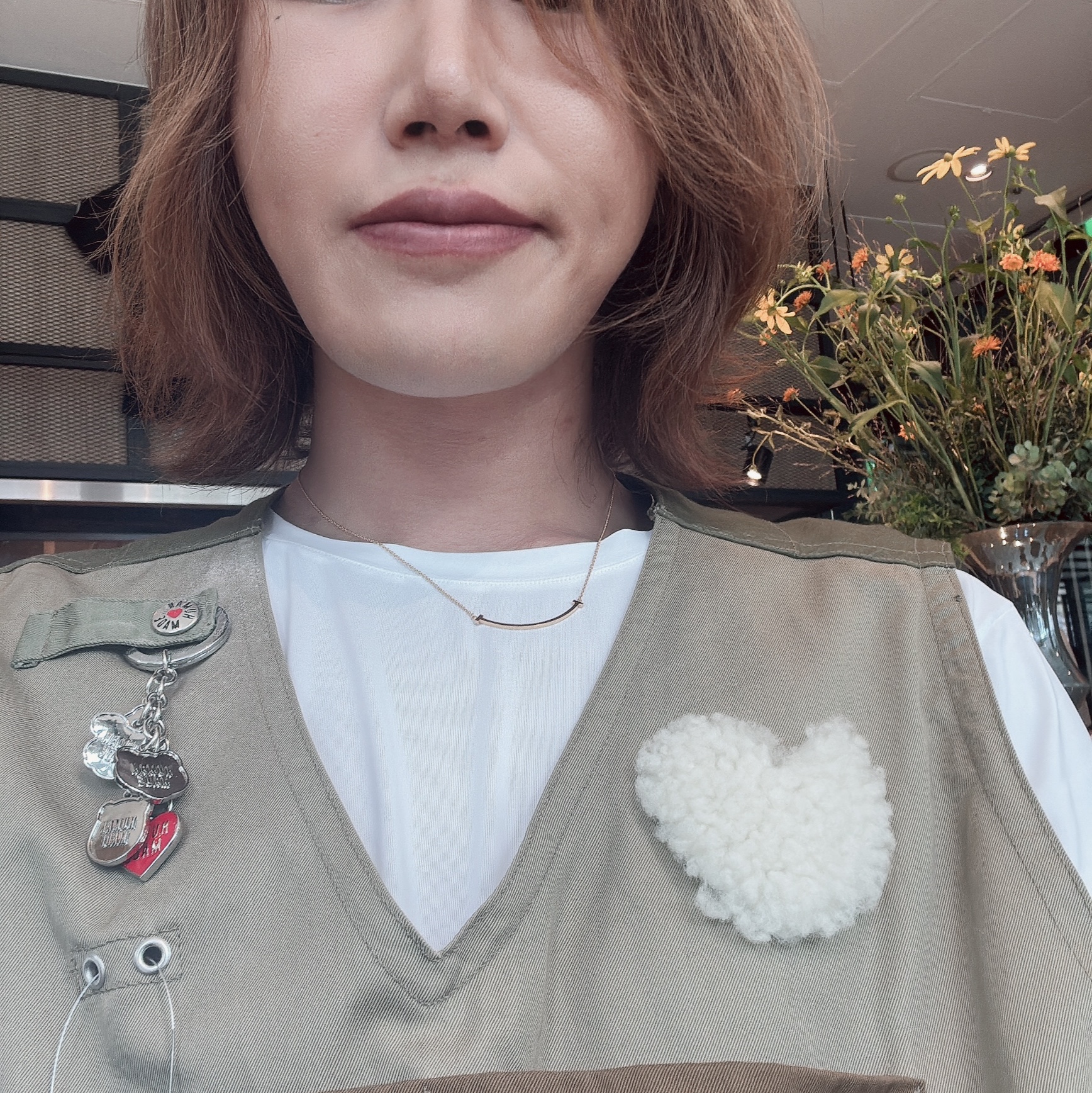 Human Made Fishing Vest Olive Drab 착용 스타일