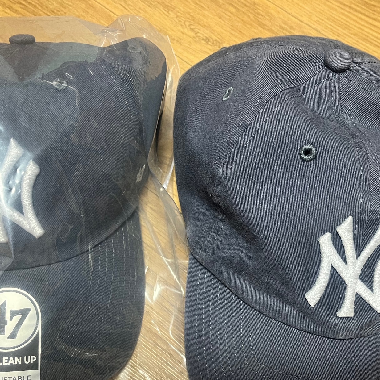 47 Brand New York Yankees Clean Up Vintage Navy 착용 스타일