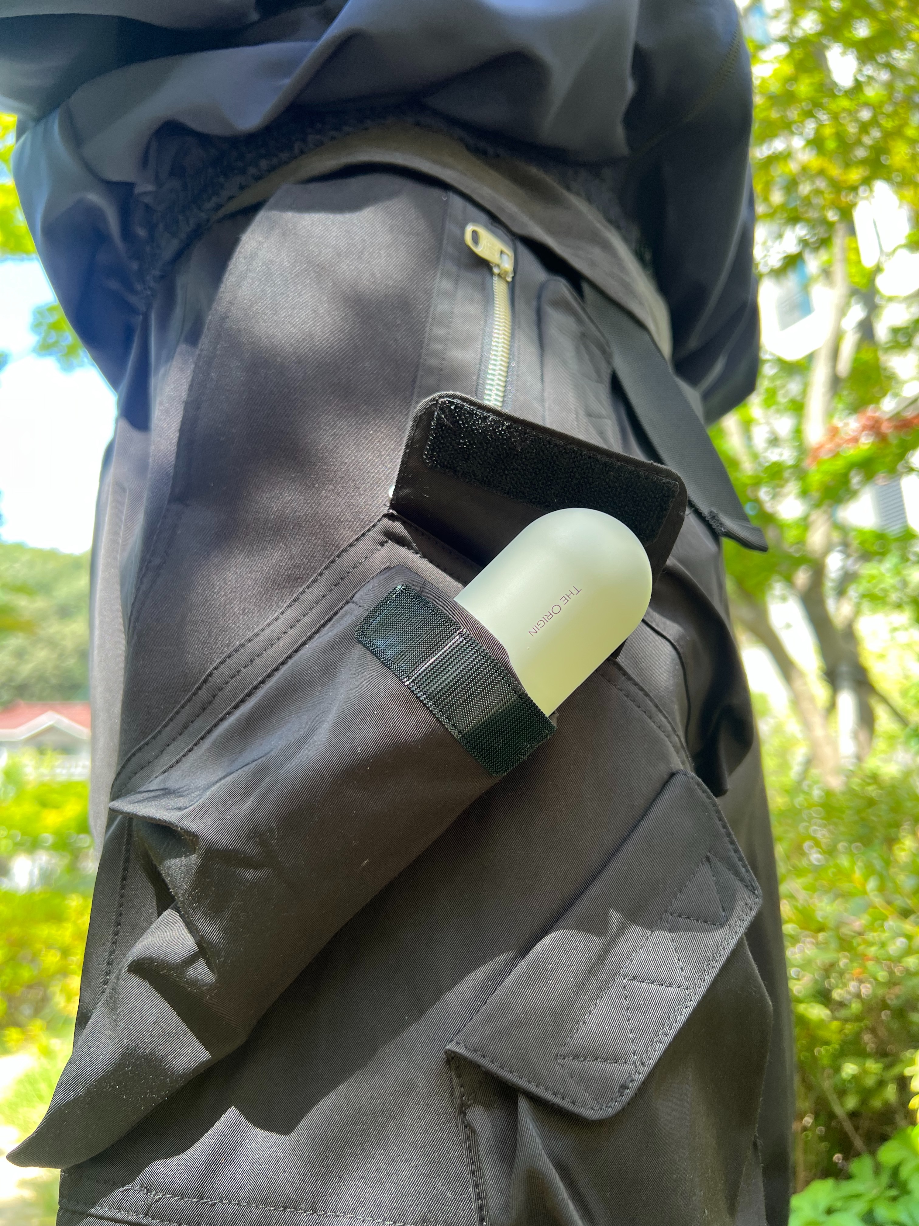 Undermycar The Origin Room spray 100ml, Undermycar Maigan Padded Shoulder Zip-Up Blouson India Ink - 23FW 착용 스타일 - 4